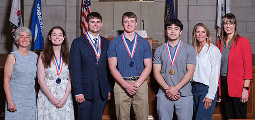 group photo of PTK winners