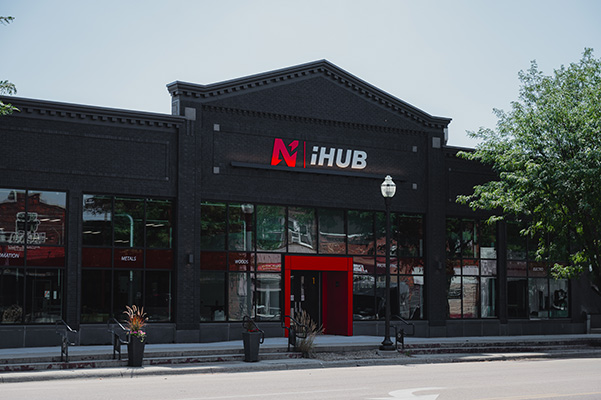 front exterior of iHub building