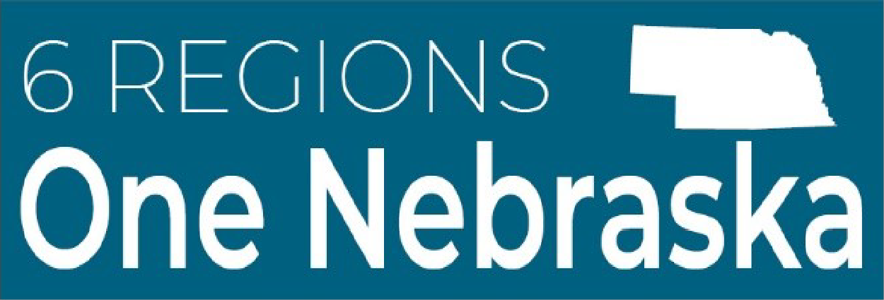 6 regions one Nebraska logo