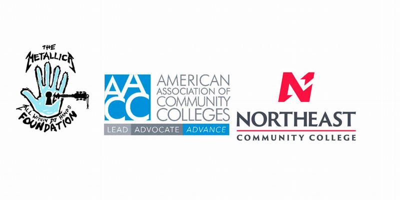 Metaillica, AACC and Northeast logos