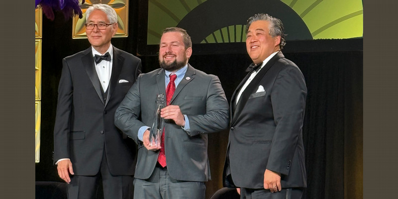 Brandon Keller Receives Award