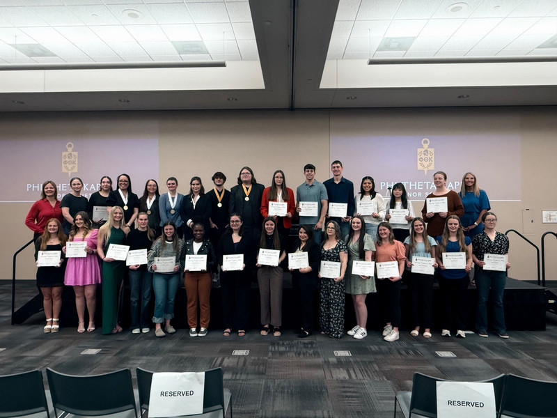 Northeast Community College inducted new students into Phi Theta Kappa on Thursday, March 19.